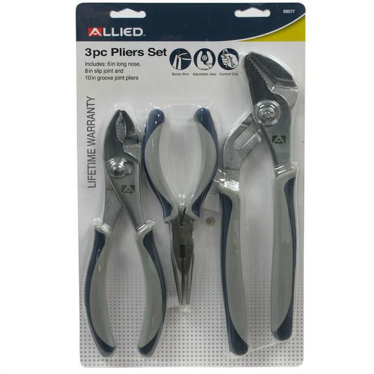 Picture of Allied 89077 Pliers Set - 3 Piece