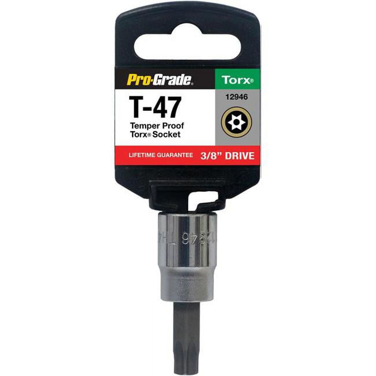 0.37 in. Drive x T47 Tamper Proof Torx Socket