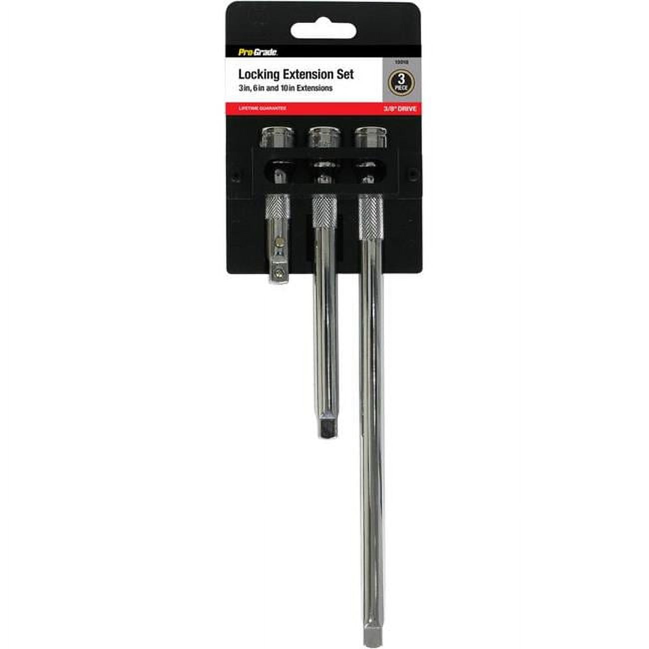 Picture of Pro-Grade 13018 0.37 in. Drive Locking Extension Set - 3 Piece
