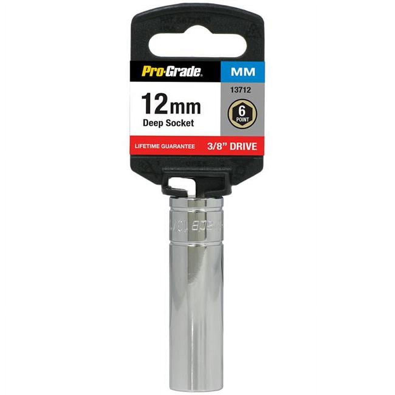 13712 0.37 in. Drive x 12 mm 6 Point Deep Socket