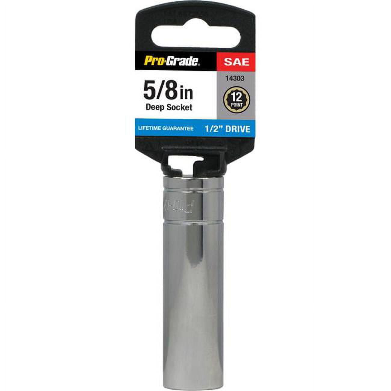 0.5 Drive x 0.62 in. 12 Point Deep Socket
