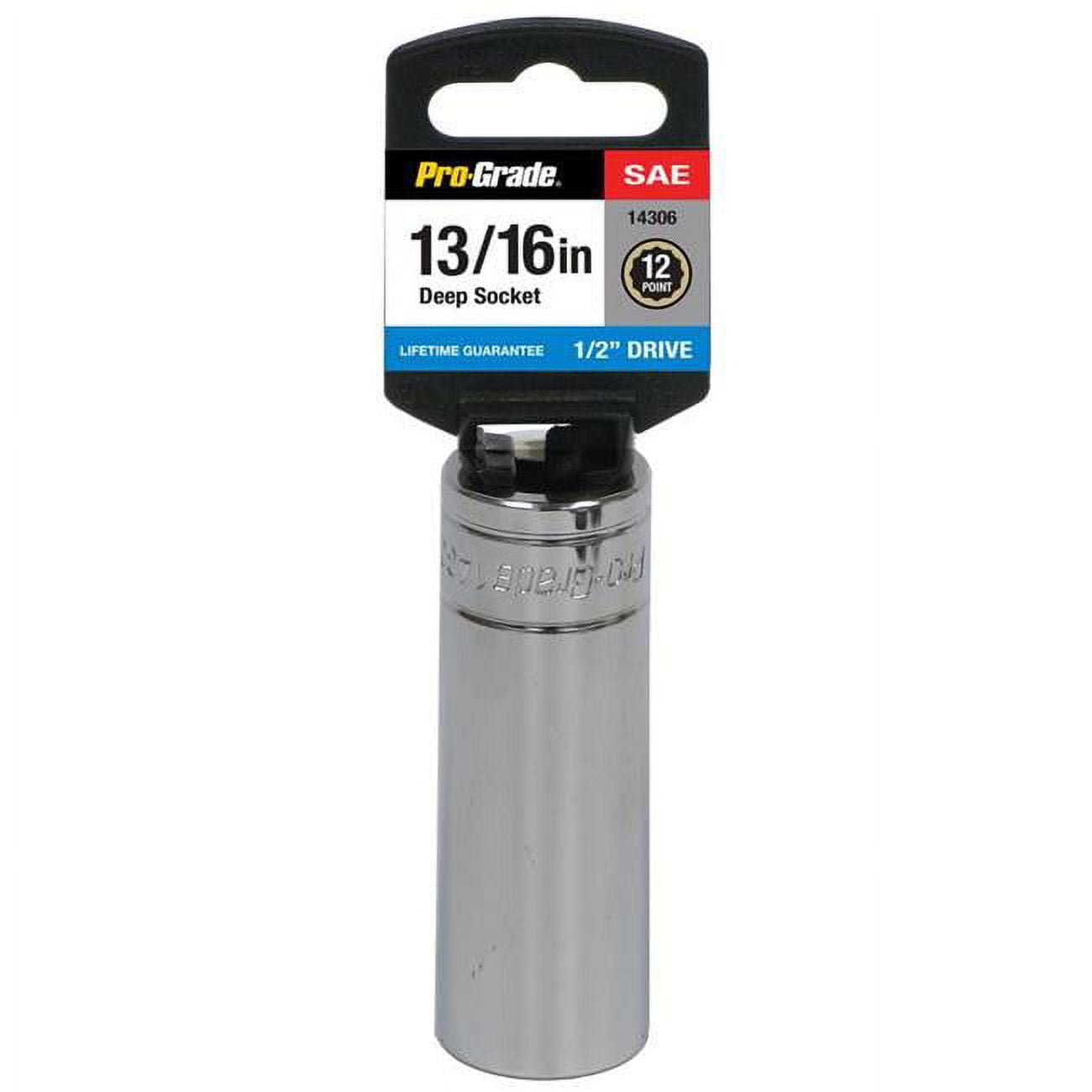 0.5 Drive x 0.81 in. 12 Point Deep Socket