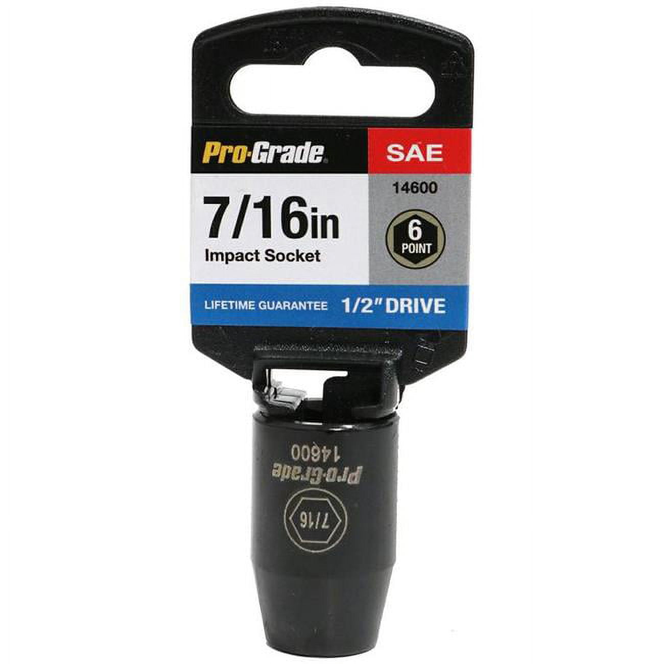 0.5 Drive x 0.43 in. 6 Point Impact Socket