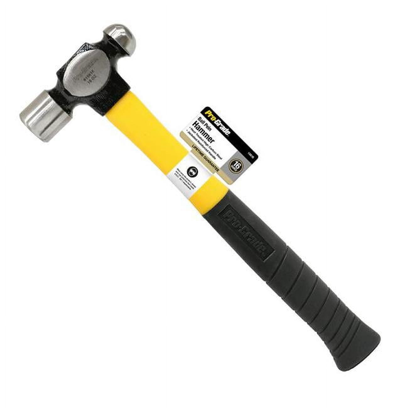 16 oz Ball Pein Hammer with Fiberglass Handle
