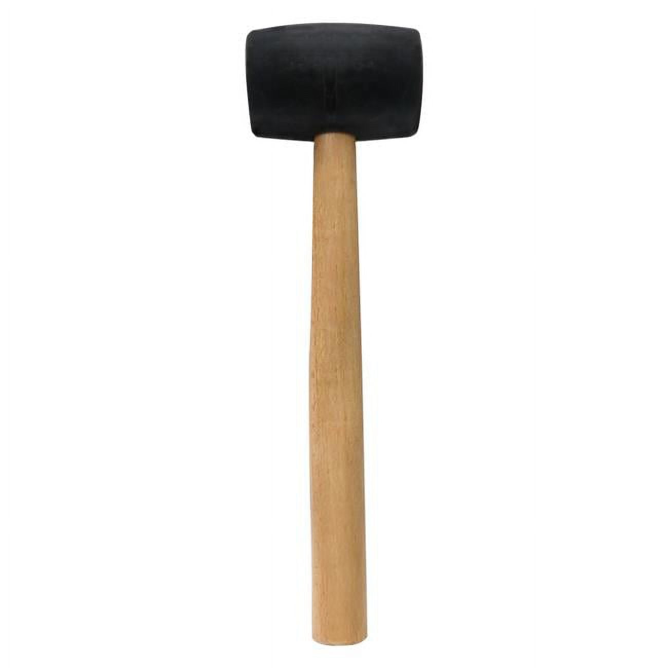 32 oz Rubber Mallet Hammer with Black Head & Hardwood Handle