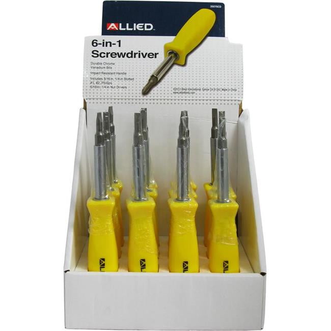 Picture of Allied 35076CD 6-in-1 Counter Display Screwdriver 
