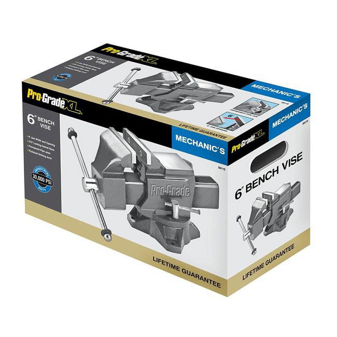 6 in. Heavy Duty Swivel Bench Vise -  Cromo, CR3314630