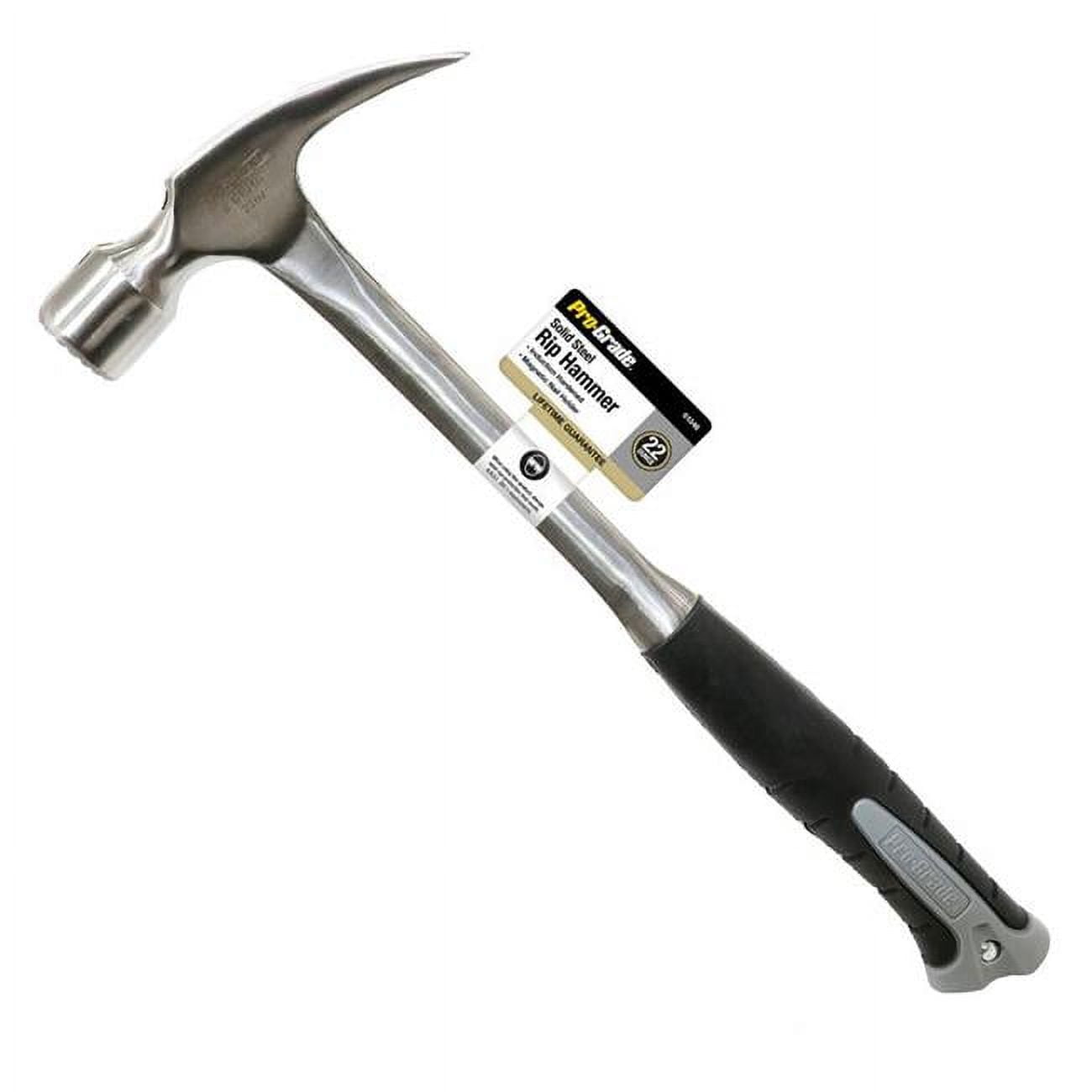 22 oz Framing Hammer with Solid Steel Milled Face Gel Grip