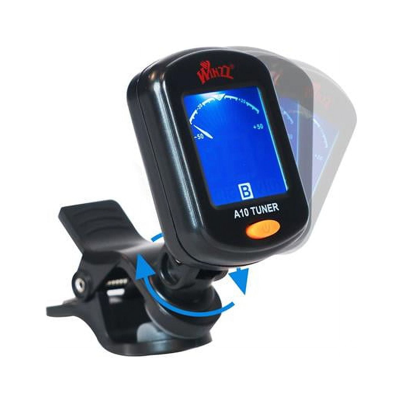 A10 Clip on Digital Electronic Tuner for Acoustic & Electric Guitar, Black -  Winzz