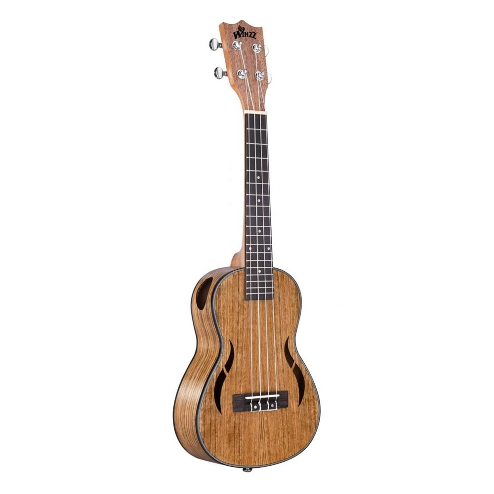 Picture of Winzz AU88LAB-23 Walnut Concert Ukulele&#44; Natural Semi Glossy