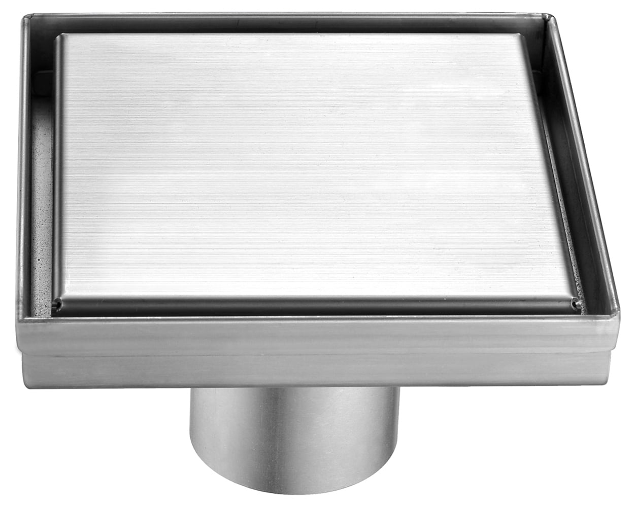 Picture of ALFI brand ABSD55B 5 x 5 in. Modern Square Stainless Steel Shower Drain with Solid Cover