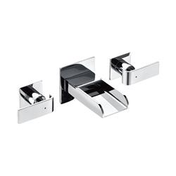 Picture of ALFI brand AB1796-PC Widespread Wall Mounted Modern Waterfall Bathroom Faucet&#44; Polished Chrome