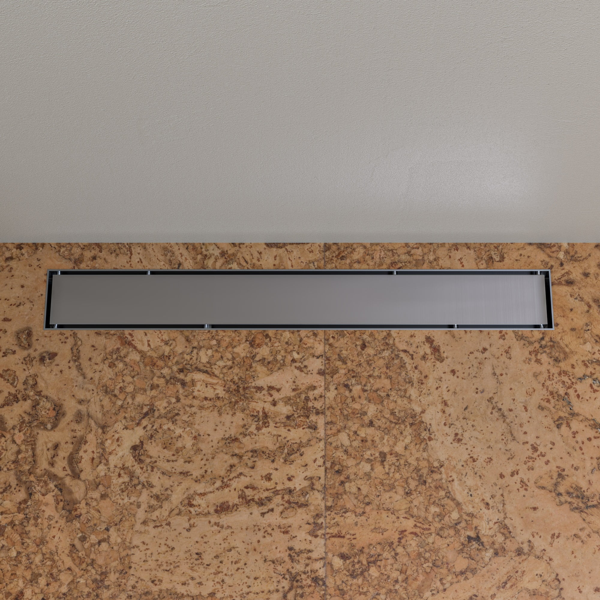 Picture of ALFI brand ABLD24B 24 in. Long Modern Stainless Steel Linear Shower Drain with Solid Cover
