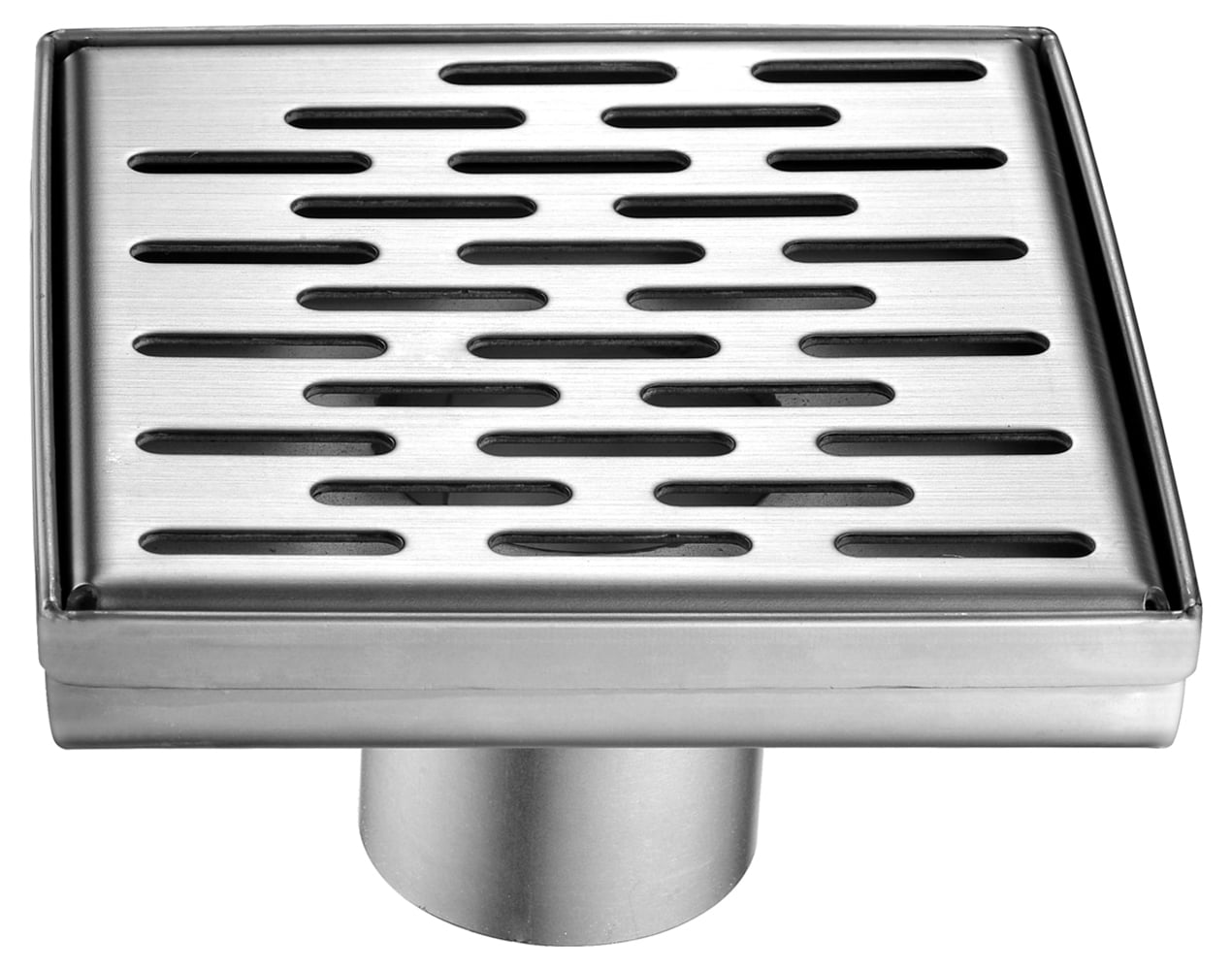 Picture of ALFI brand ABSD55C 5 x 5 in. Modern Square Stainless Steel Shower Drain with Groove Holes