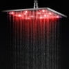 Picture of ALFI brand LED12S - BN 12 in. Square Multi Color LED Rain Shower Head&#44; Brushed Nickel