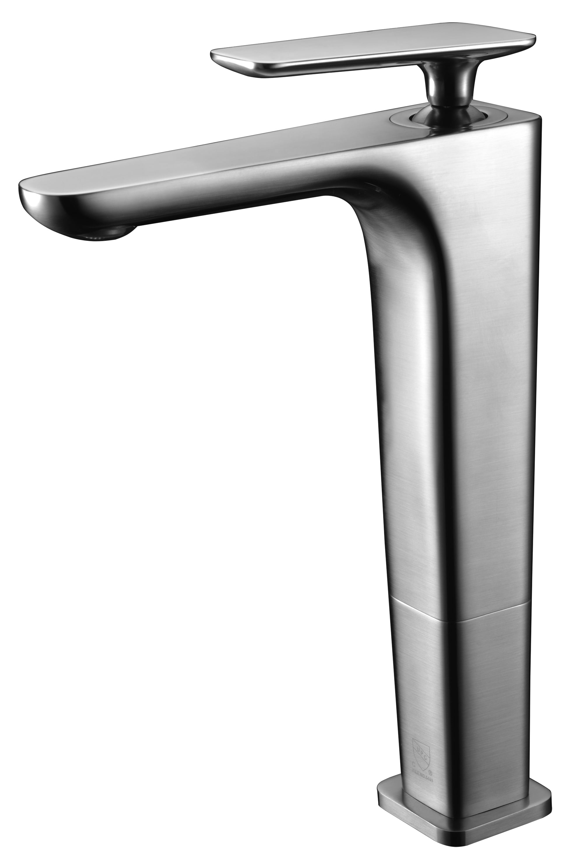 Picture of ALFI Brand AB1778-BN Tall Single Hole Modern Bathroom Faucet - Brushed Nickel