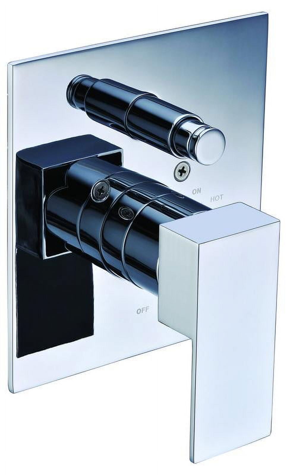Picture of ALFI Brand AB6801-PC Polished Chrome Modern Square Pressure Balanced Shower Mixer with Diverter