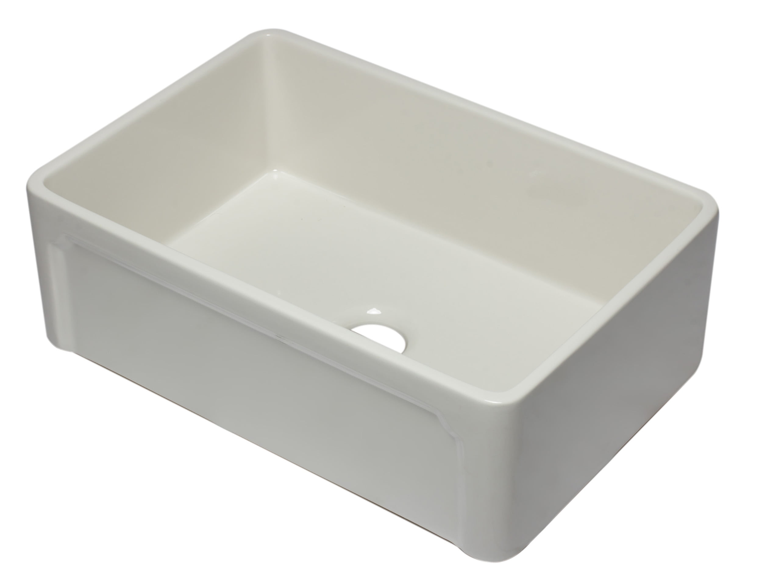Picture of ALFI Brand AB3020SB-B 30 in. Reversible Single Fireclay Farmhouse Kitchen Sink - Biscuit