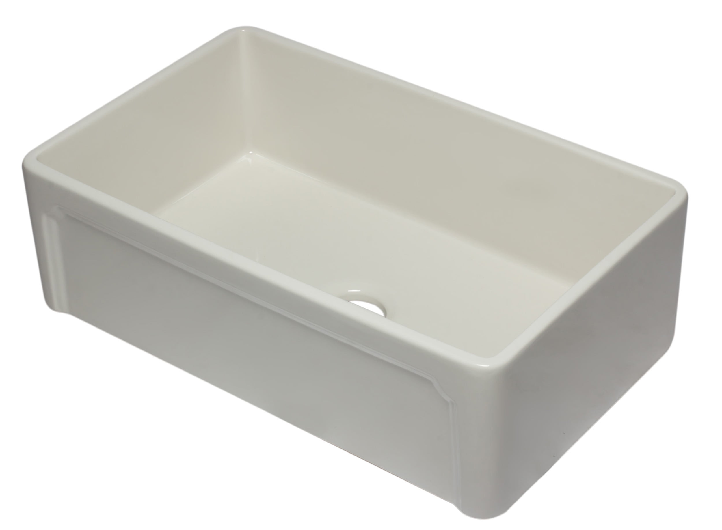 Picture of ALFI Brand AB3320SB-B 33 in. Reversible Single Fireclay Farmhouse Kitchen Sink - Biscuit