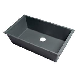 Picture of Alfi Brand AB3322UM-T Titanium 33 in. Single Bowl Undermount Granite Composite Kitchen Sink
