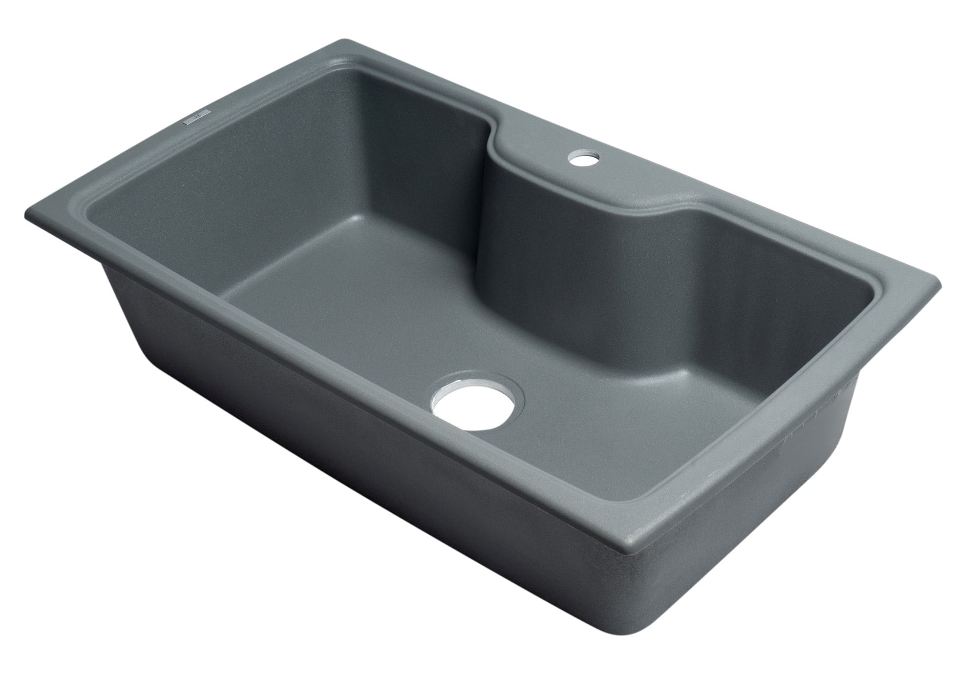 Picture of Alfi Brand AB3520DI-T Titanium 35 in. Drop-In Single Bowl Granite Composite Kitchen Sink