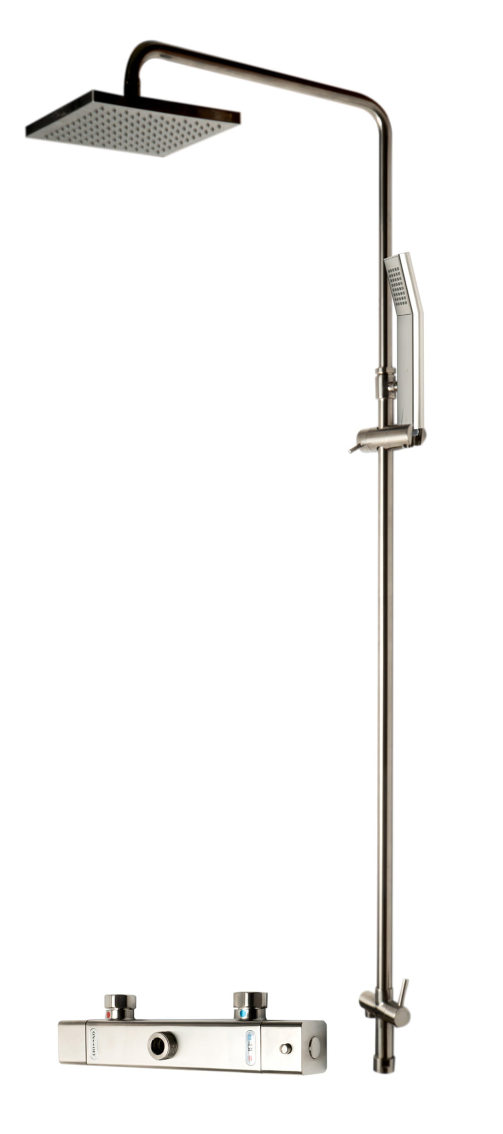 Picture of Alfi Brand AB2862-BN Square Style Thermostatic Exposed Shower Set - Brushed Nickel