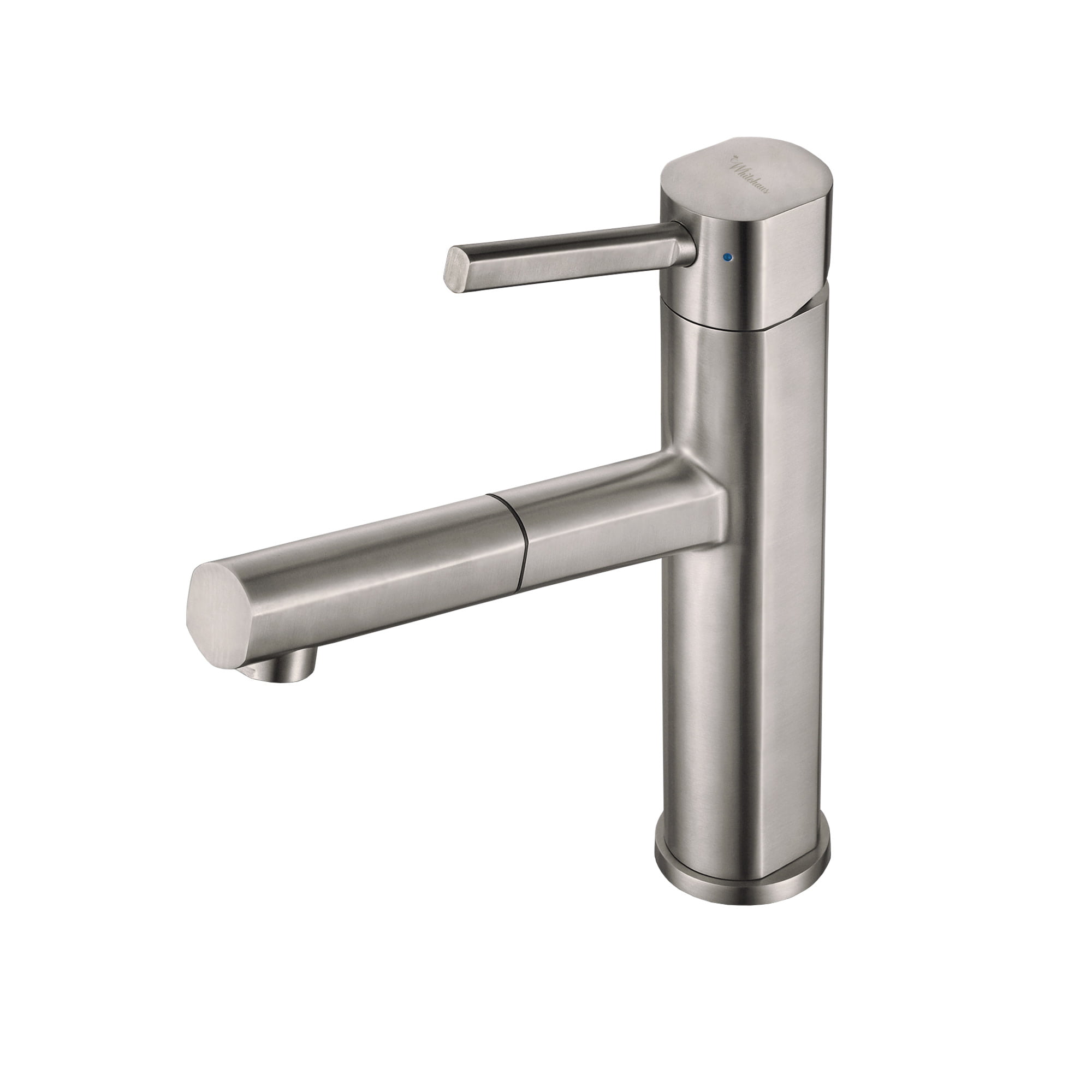 WHS1394-PSK-BSS Waterhaus  & Single-Hole Faucet with Brushed Stainless Steel -  Whitehaus Collection