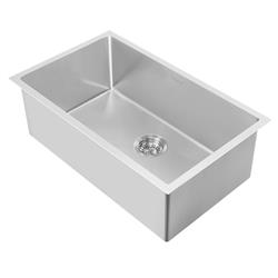 WHNPL3318-BSS 31 in. Noah Plus Collection Single Bowl Dual-Mount Sink Set - Brushed Stainless Steel -  Whitehaus Collection