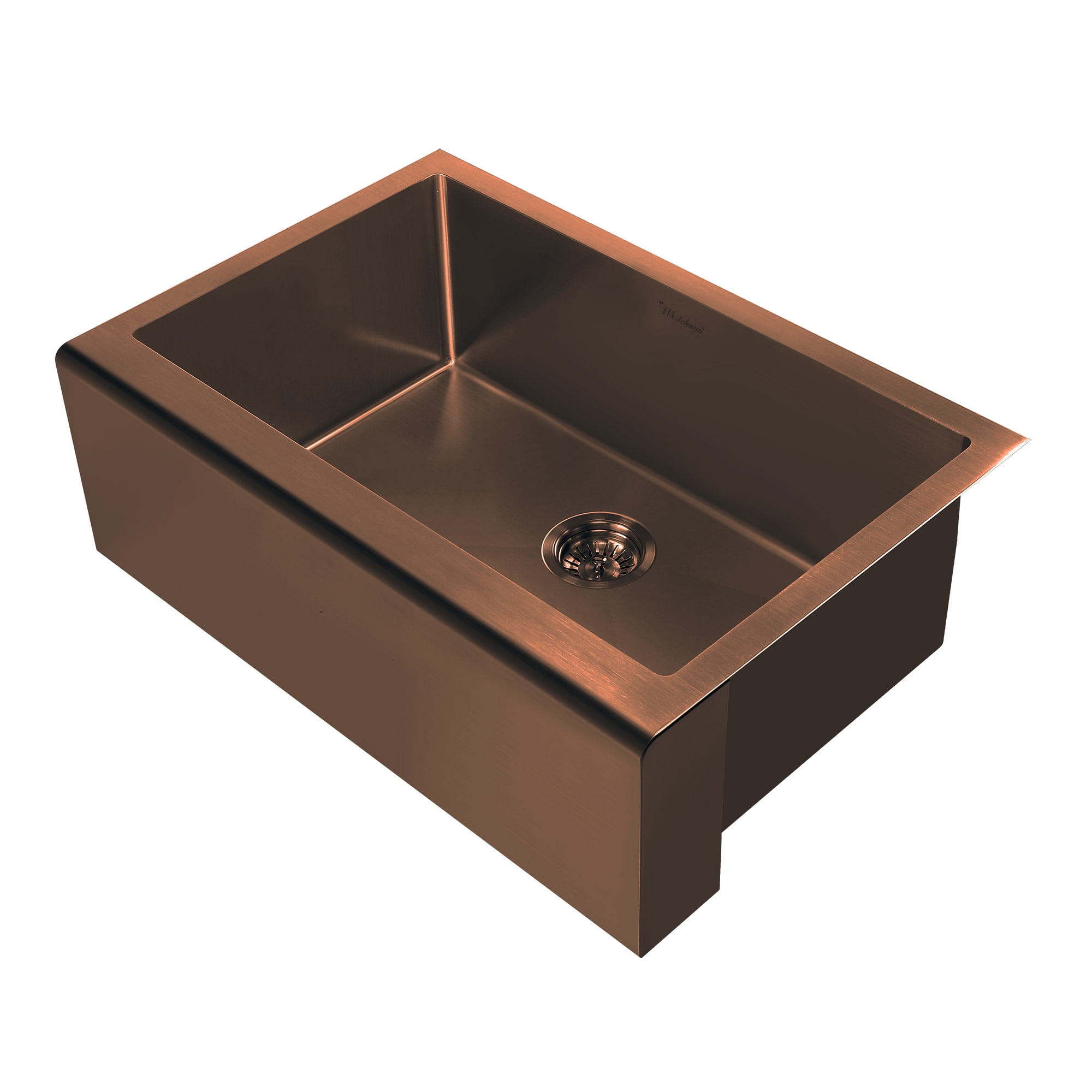 Noah Plus Collection Single Bowl Undermount Sink Set with a Seamless Customized Front Apron - Copper -  KitchenCrusader, KI1494005