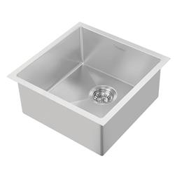 WHNPL1818-BSS Noah Plus Single Bowl Dual-Mount Sink Set - Brushed Stainless Steel -  Whitehaus Collection