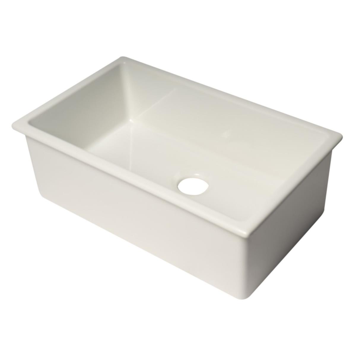 Picture of ALFI brand AB3018UD-W 30 in. Undermount & Drop in Fireclay Kitchen Sink&#44; White