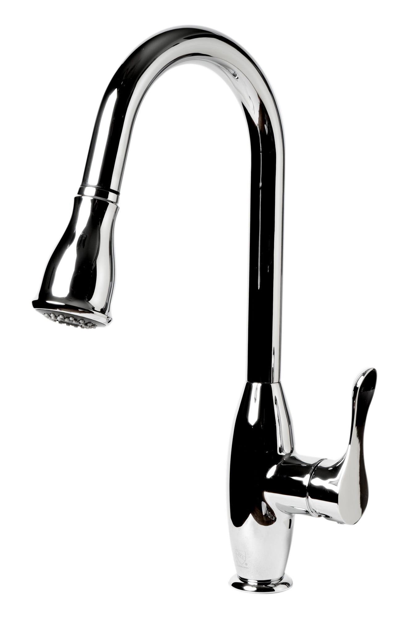 Picture of ALFI ABKF3783-PC Traditional Gooseneck Pull Down Kitchen Faucet, Polished Chrome