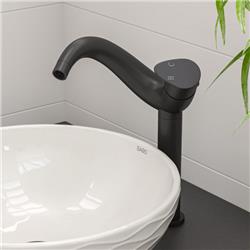Picture of ALFI AB1570-BM Tall Wave Single Lever Bathroom Faucet&#44; Black Matte