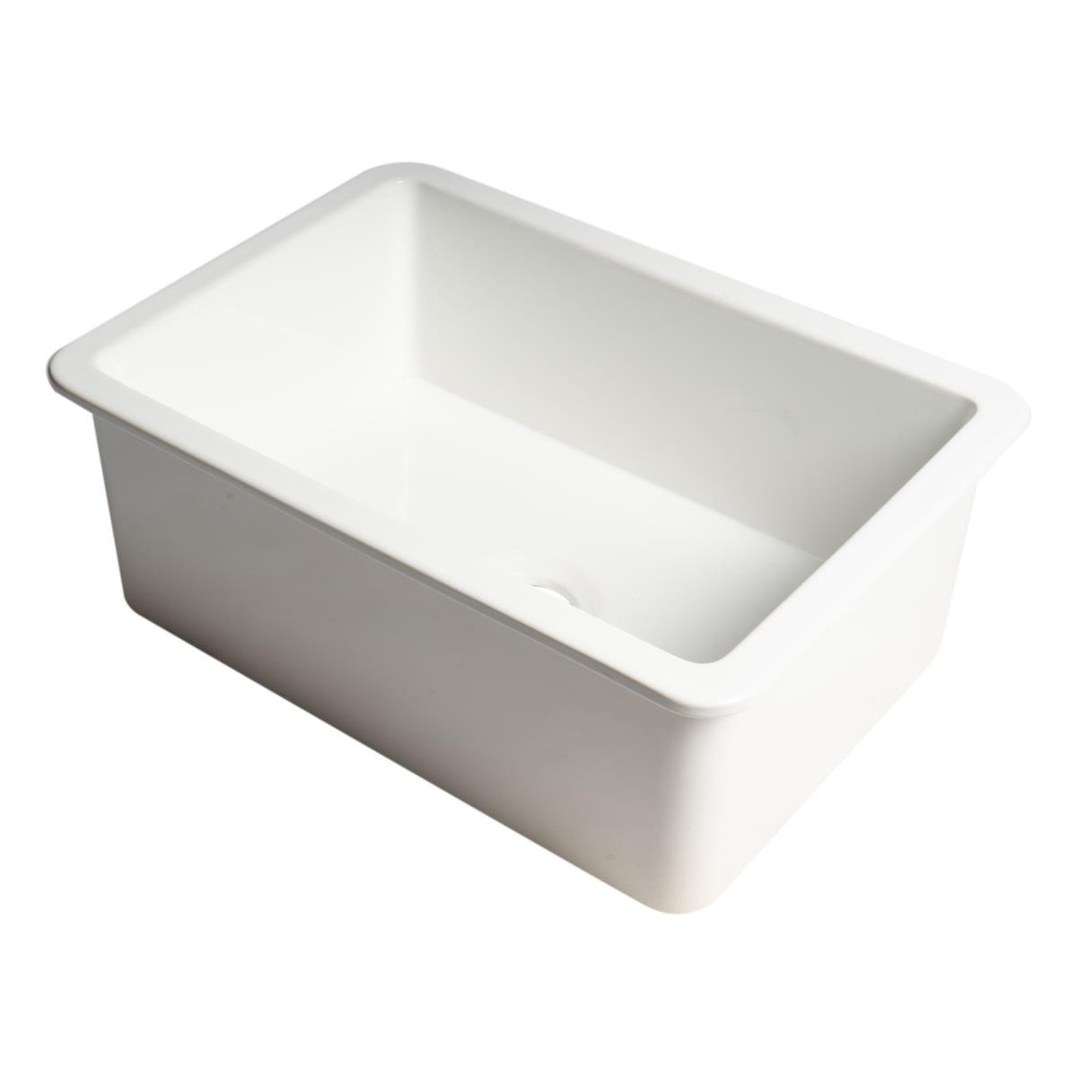 Picture of ALFI ABF2718UD-W 27 x 18 in. Fireclay Undermount & Drop In Firelcay Kitchen Sink&#44; White