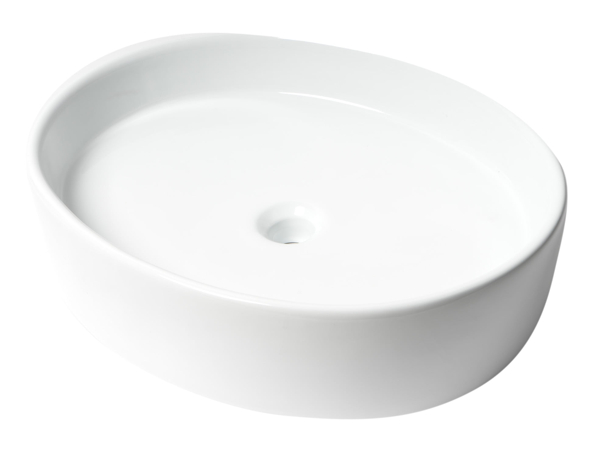Picture of ALFI Brand ABC911 22 in. Oval Above Mount Ceramic Sink, White