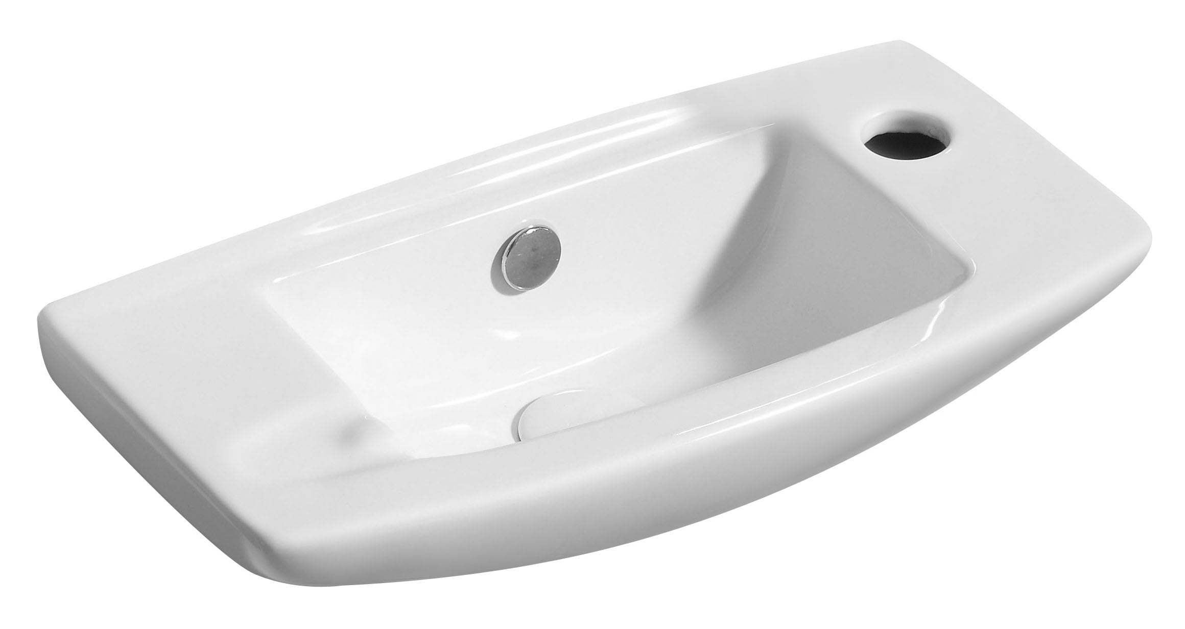 Picture of Alfi Brand ABC115 20 in. Small Wall Mounted Ceramic Sink with Faucet Hole&#44; White