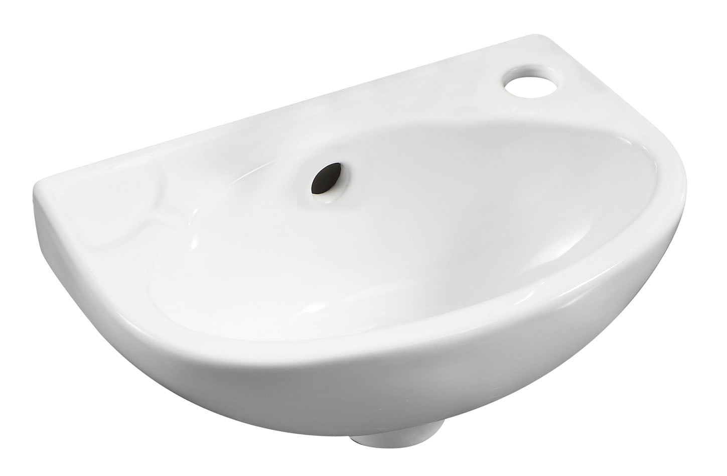 Picture of Alfi Brand ABC118 14 in. Small Wall Mounted Ceramic Sink with Faucet Hole, White