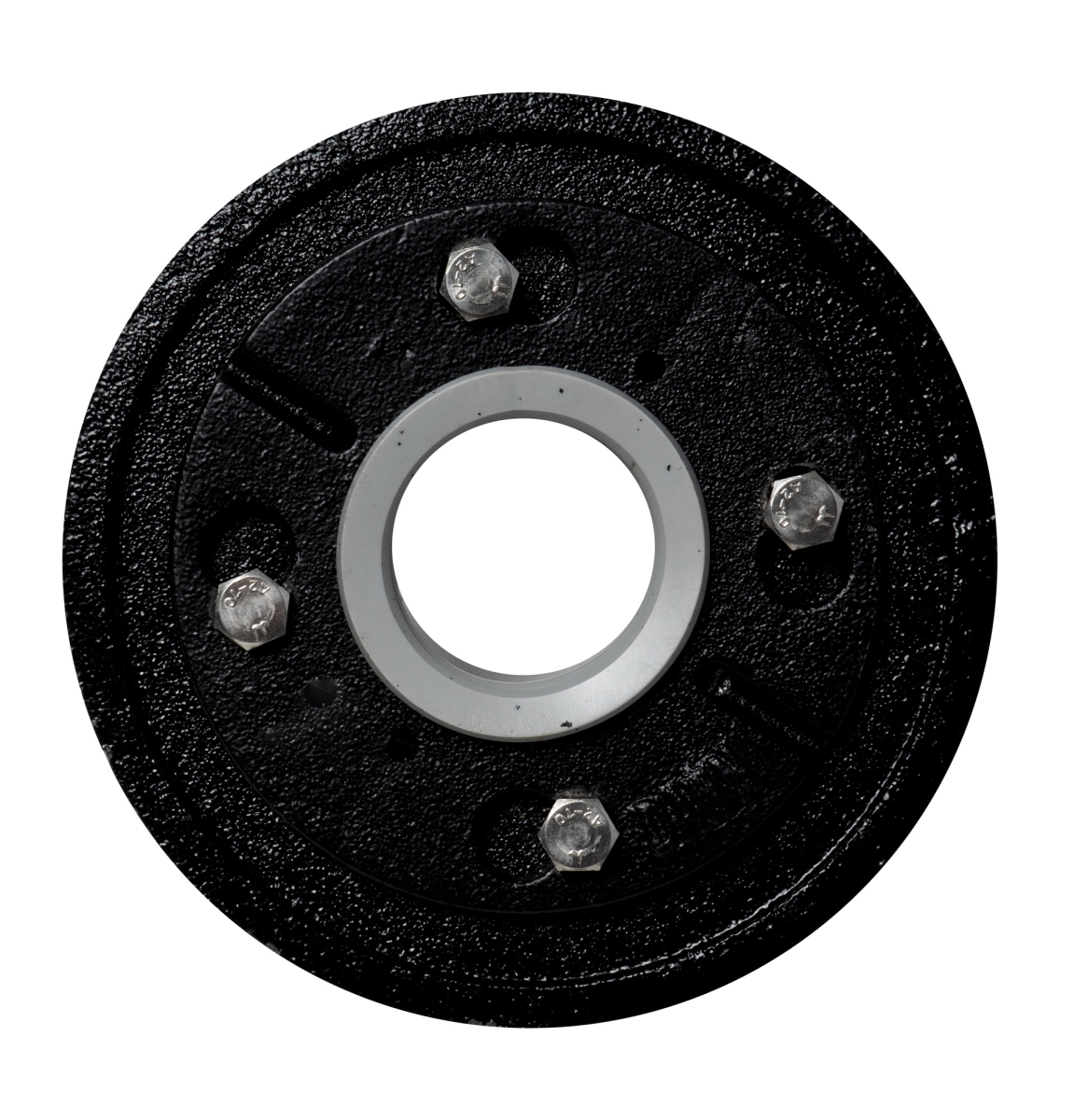 Picture of ALFI ABDB55CI 3 in. Cast Iron Shower Drain Base with Rubber Fitting&#44; Black