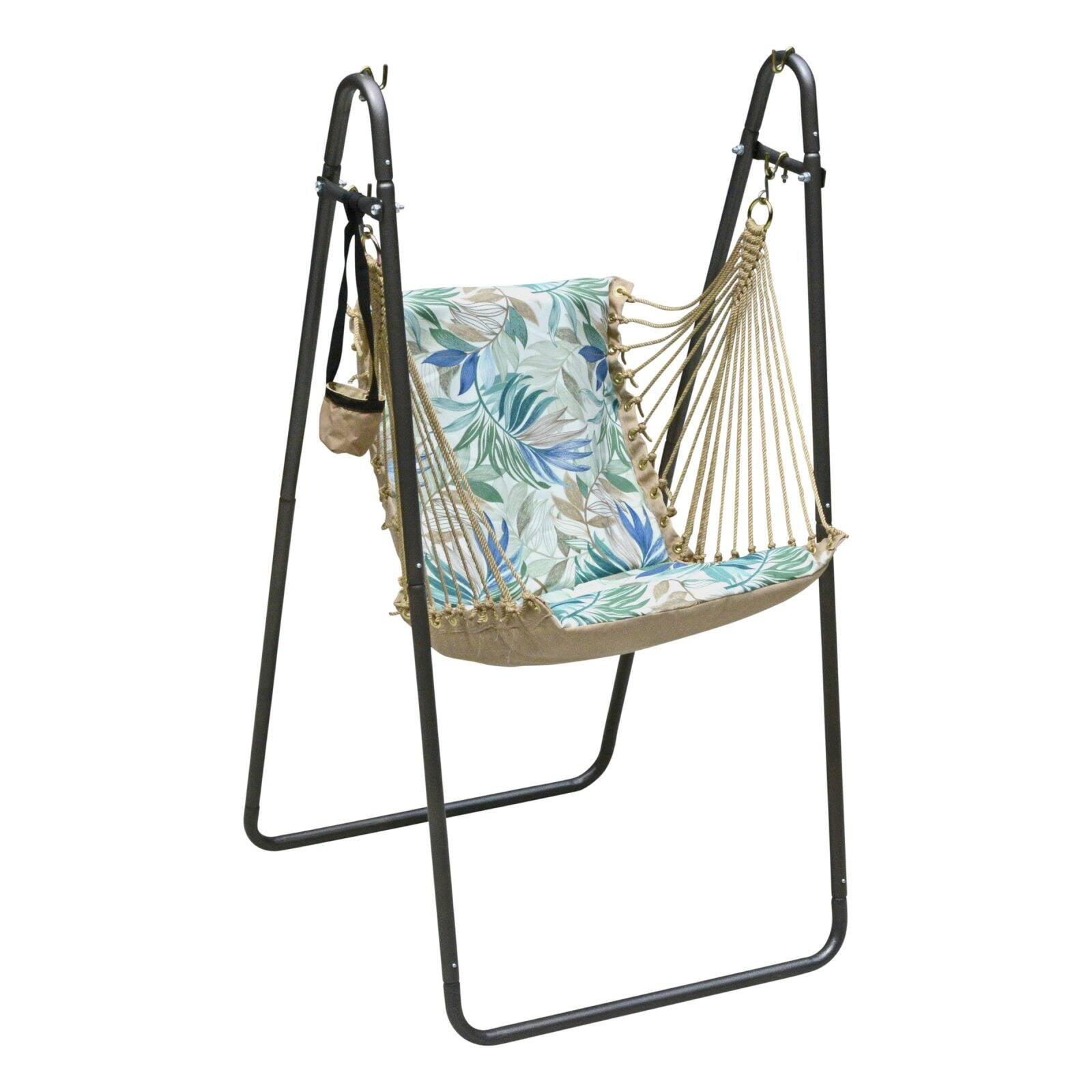 Picture of Algoma Net 1525208209BR Soft Comfort Swing Chair & Stamd&#44; Blue