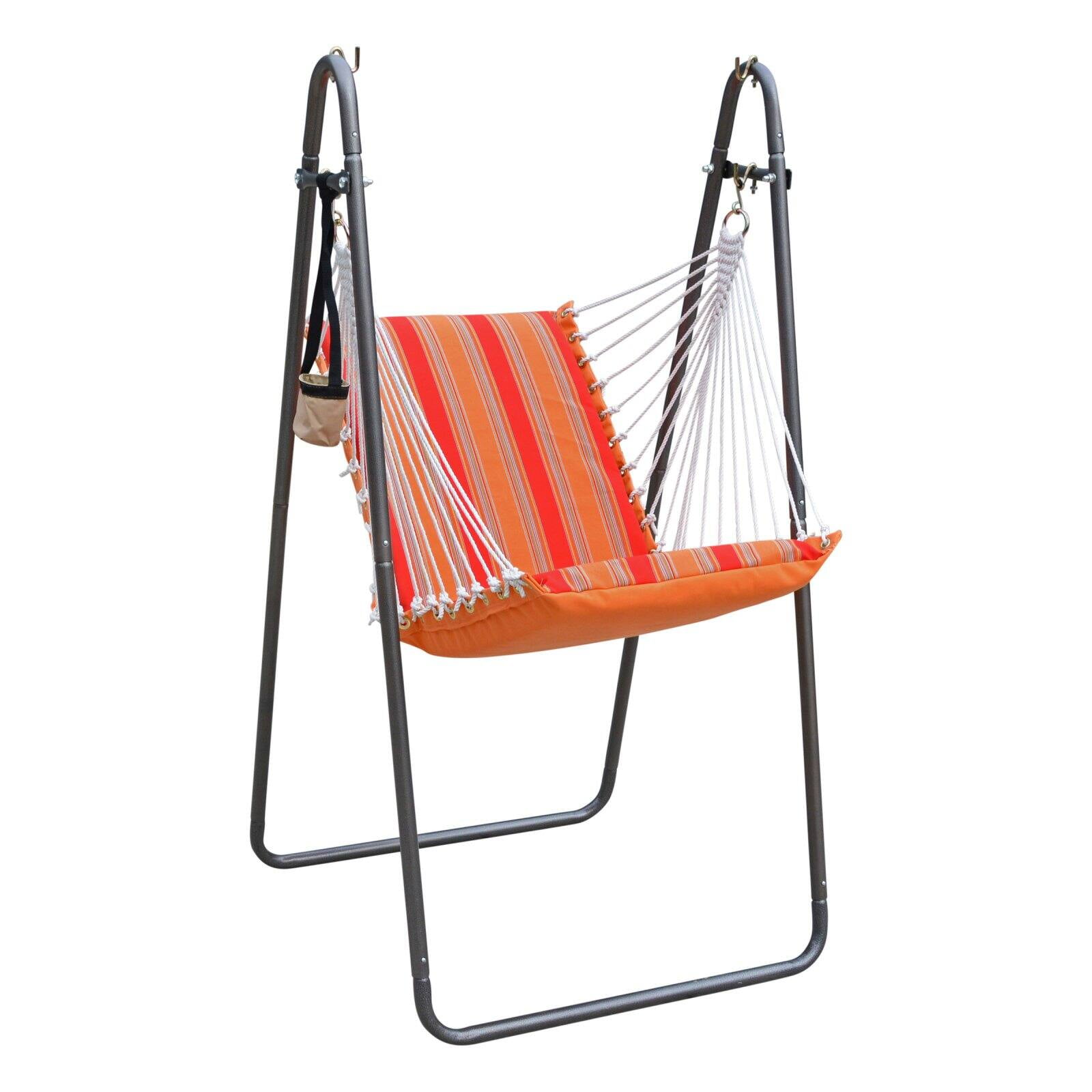 Picture of Algoma Net 1525S215213BR Sunbrella Soft Comfort Swing Chair & Stand&#44; Orange