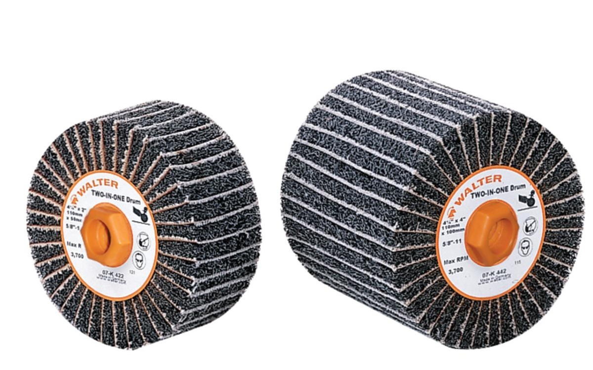 07K322 4.25 x 2 x 0.625 in. -11 Two-in-One Drum - 80 Grit