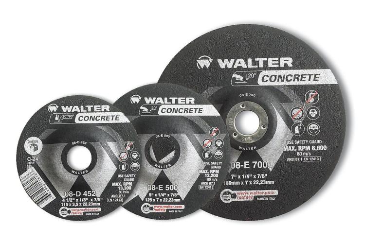 08E450 4.5 x 0.25 x 0.87 in. Concrete Grinding Wheel - Type 27