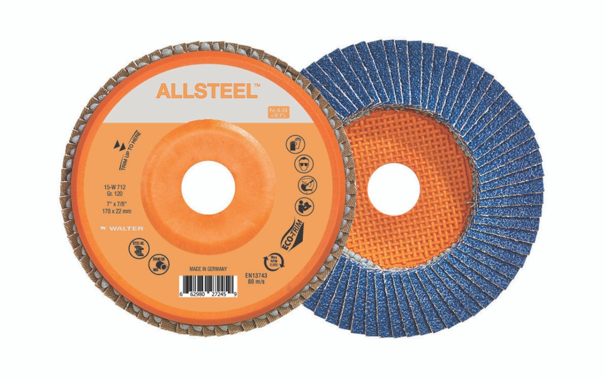 15W712 7 x 0.875 in. GR120 Grit All Steel