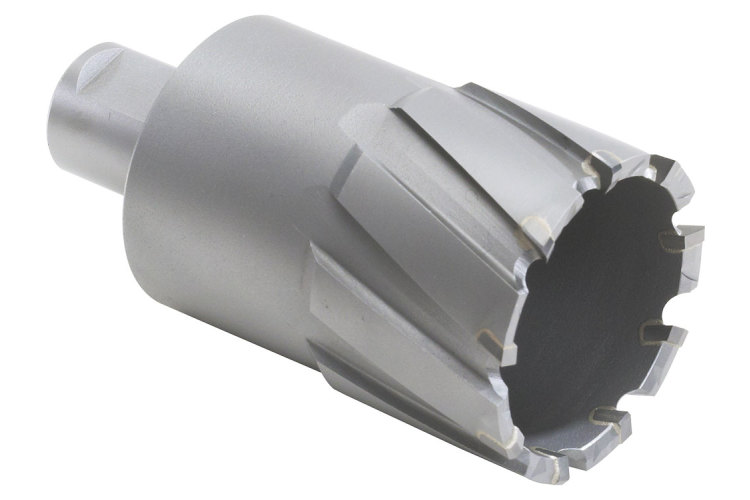 05D314 0.87 x 2 in. Carbide Core Cut Uncoated Annular Cutter - Weldon Shank