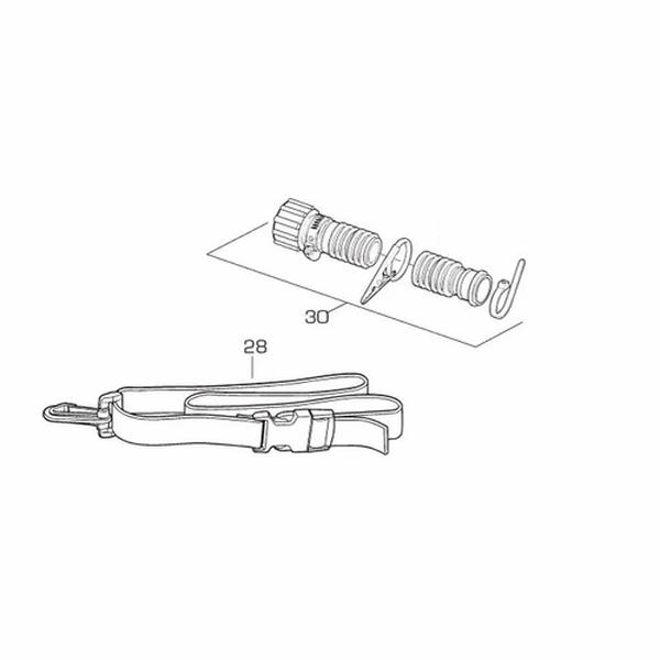9920-01 Breathing Tube Assembly with Waist Belt