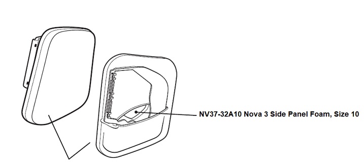 Allegro Nova 3 Side Panel Foam, Size 10 (NV37-32A10)