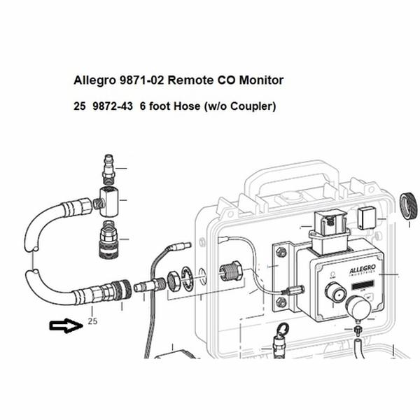 9872-43 6 ft. Hose without Coupler