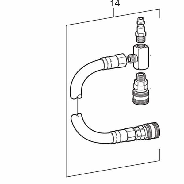 9871-02PT Sample Line Pigtail Assembly