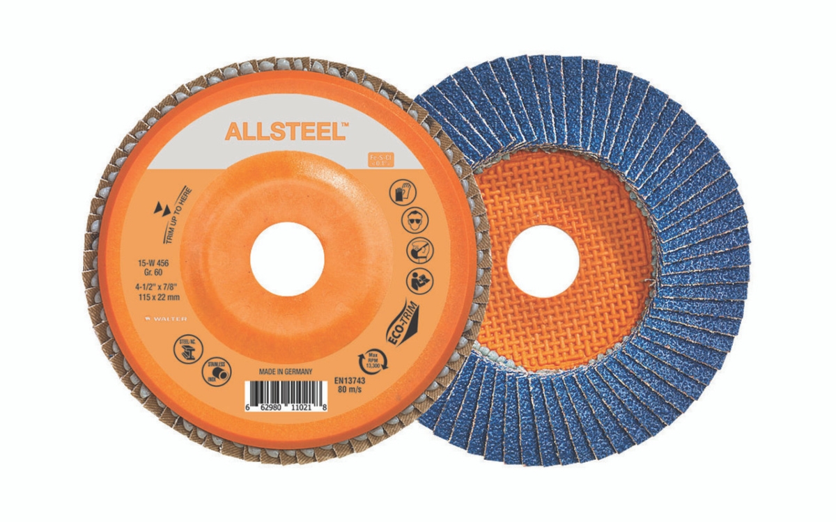 15W456 4.5 x 0.875 in. GR60 Grit All Steel