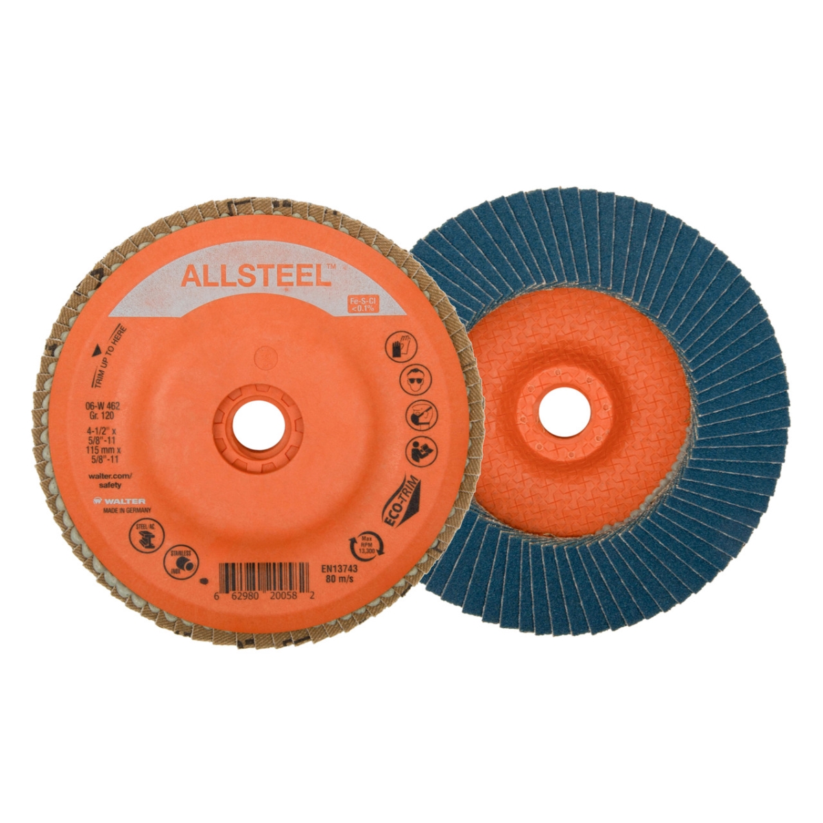 06W462 4.5 in. GR120 Grit All Steel Spin-On